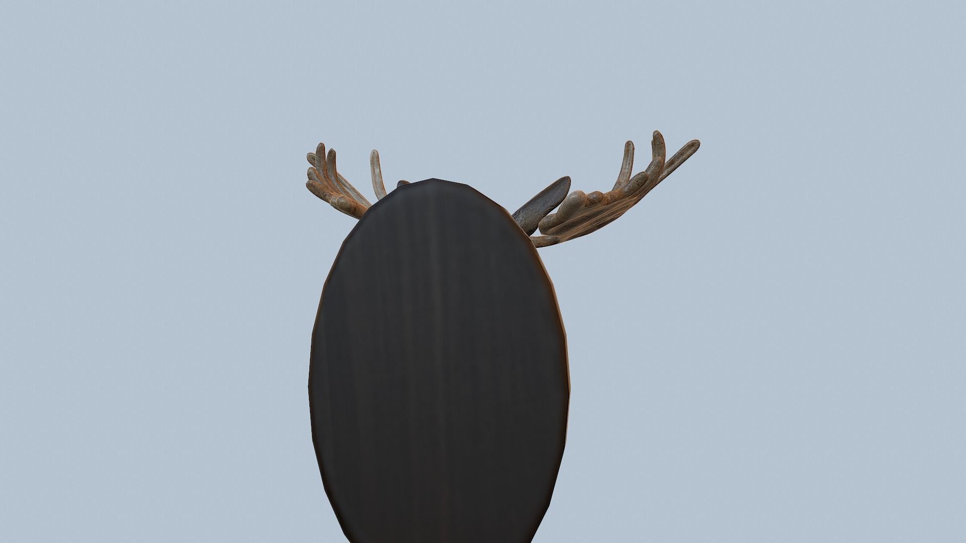 Moose Head Taxidermy Low-poly 3D model_34