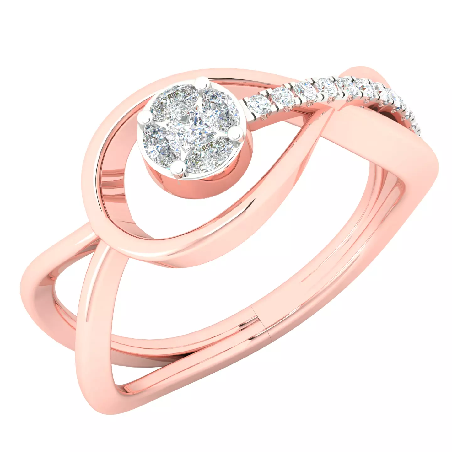 Women ring 3dm stl render detail 3D print model 3D print model_0