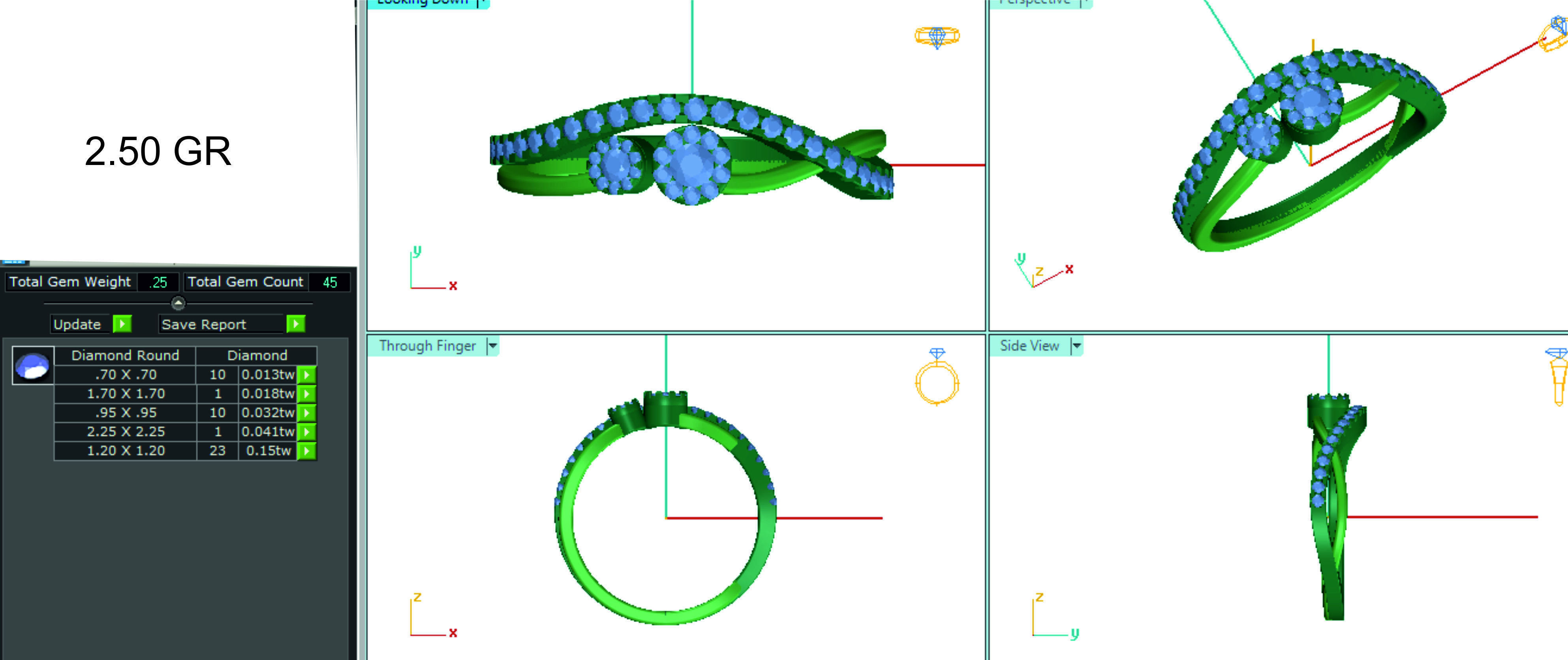 Women ring 3dm stl render detail 3D print model 3D print model_1