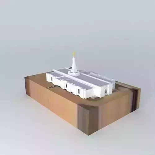LDS Temple Mormon,Birmingham Alabama Templo 98th. operating. Free 3D model