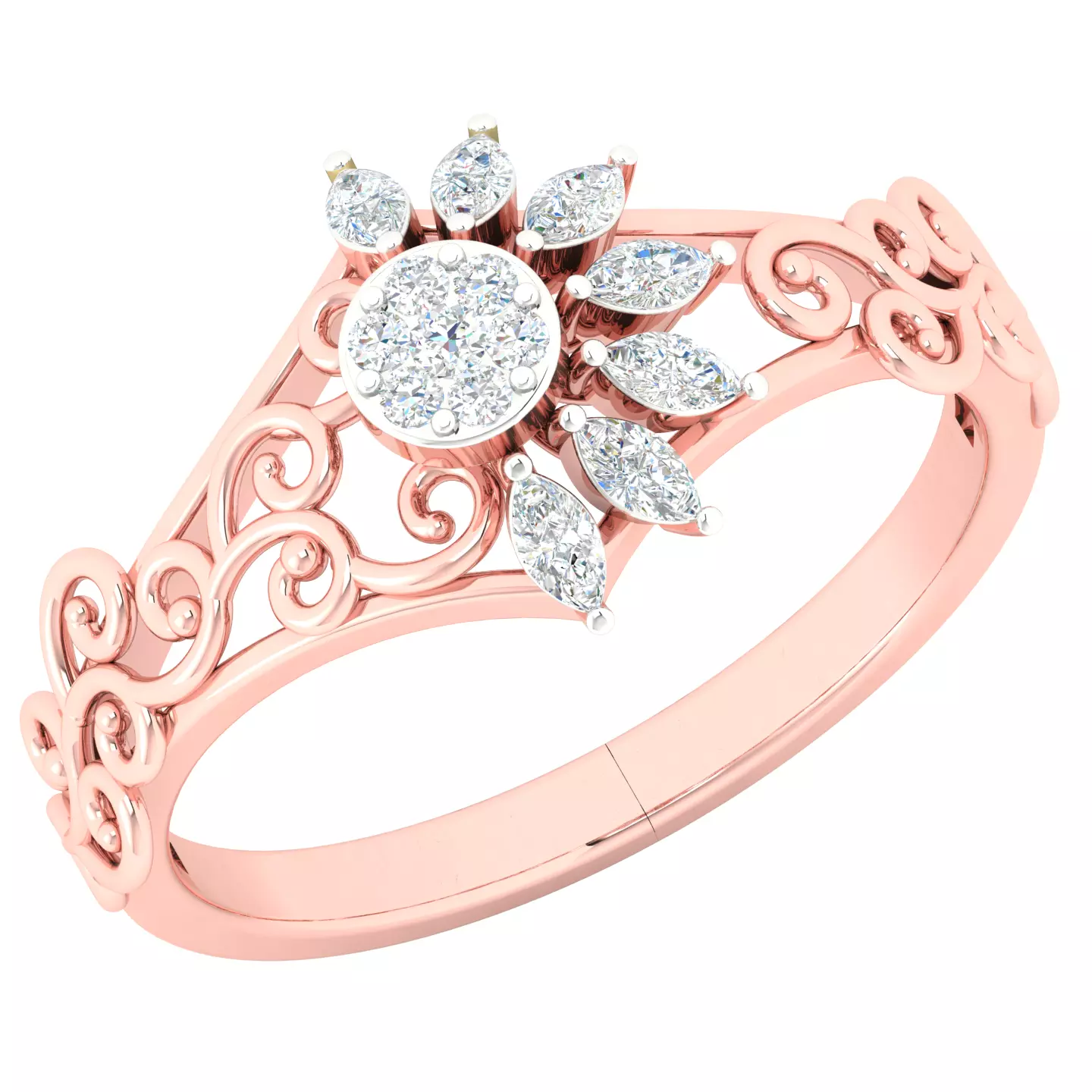 Women ring 3dm stl render detail 3D print model 3D print model_0