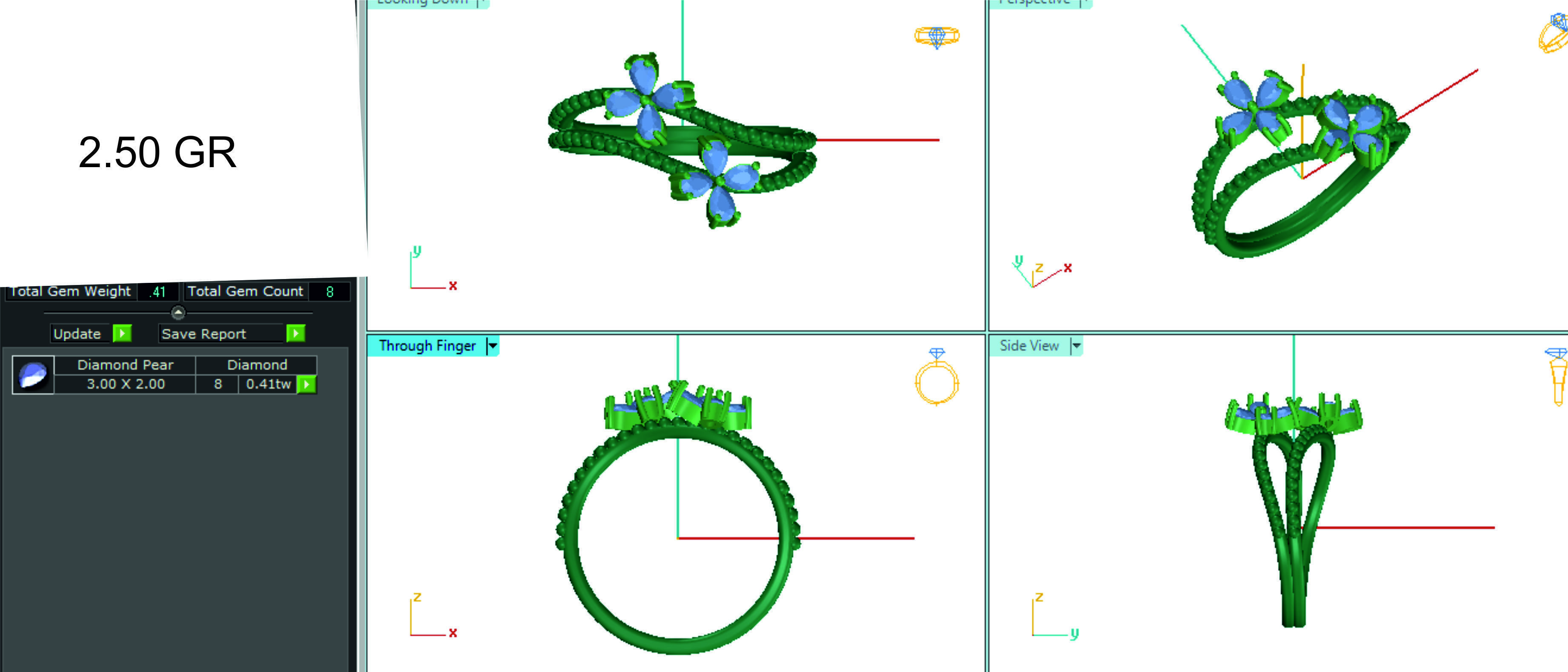 Women ring 3dm stl render detail 3D print model 3D print model_1