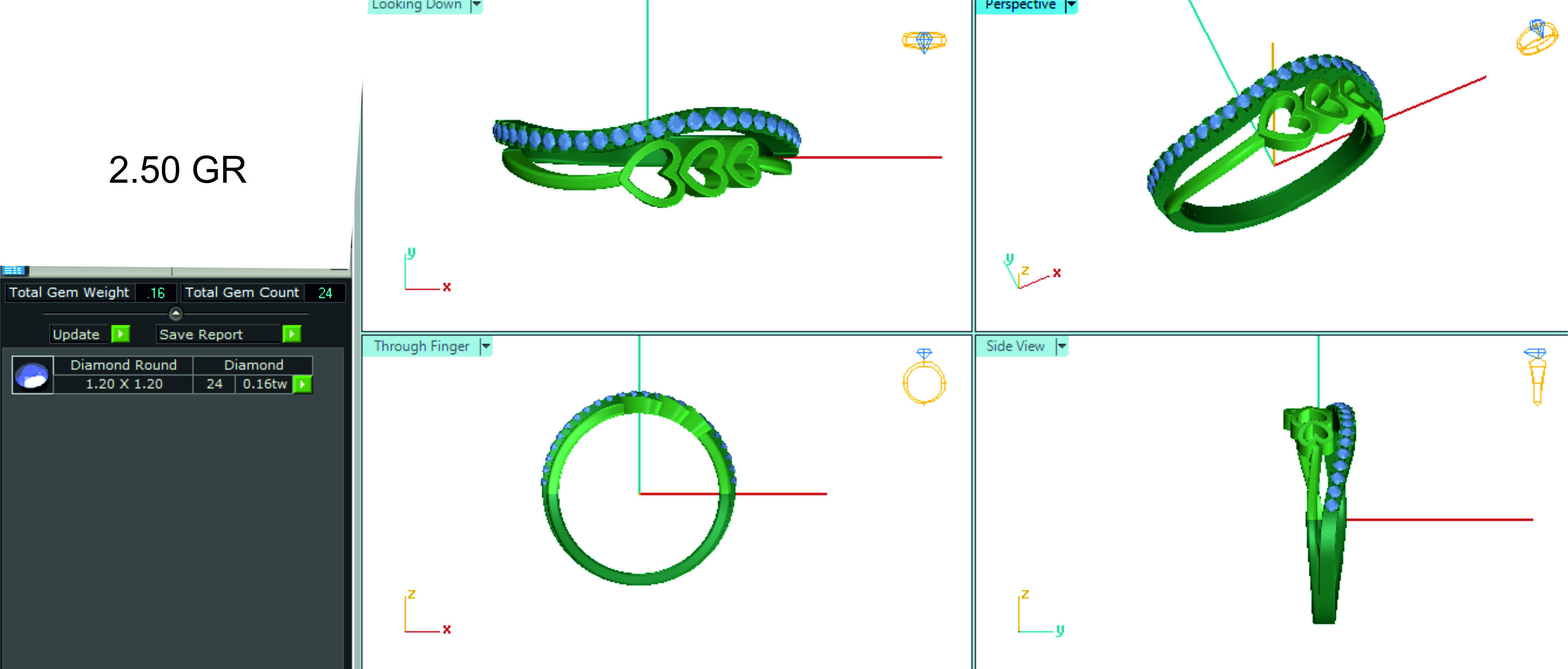 Women ring 3dm stl render detail 3D print model 3D print model_1