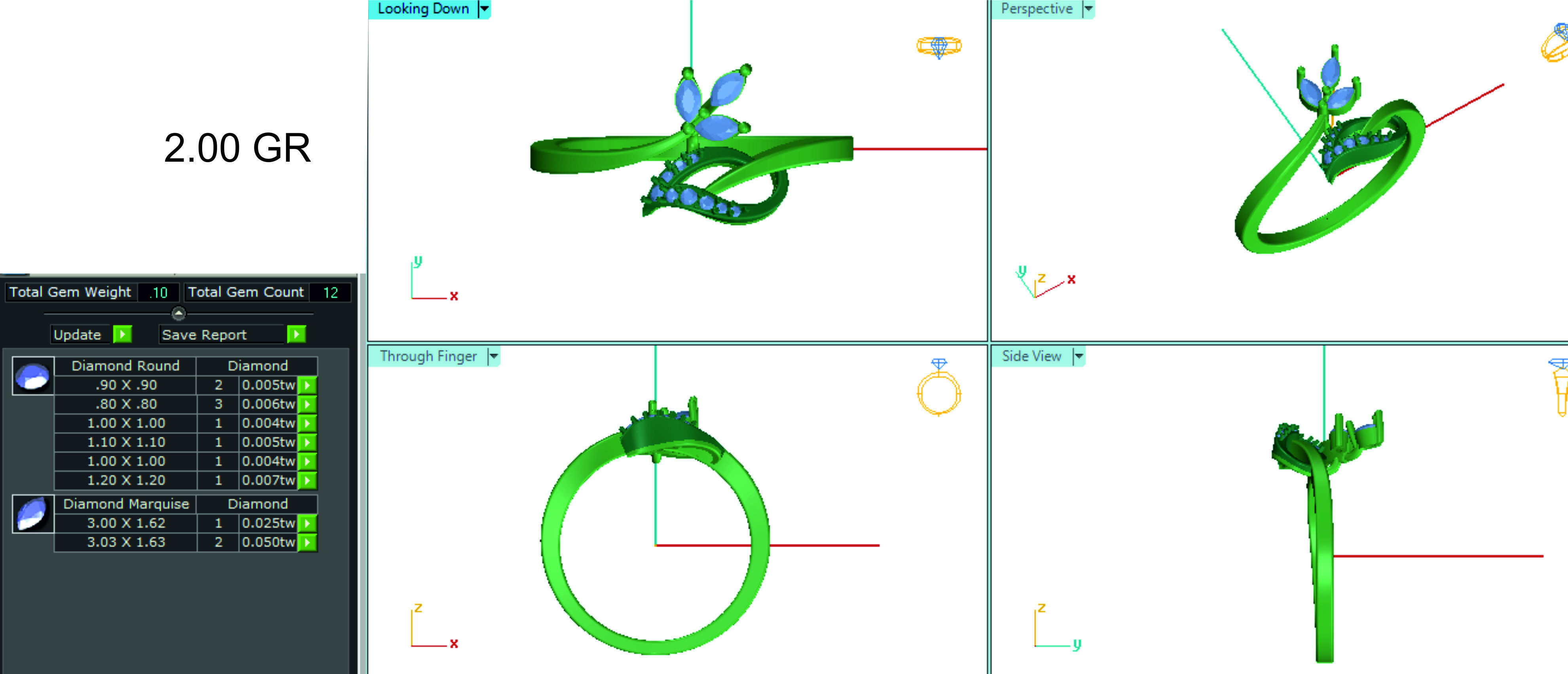 Women ring 3dm stl render detail 3D print model 3D print model_1