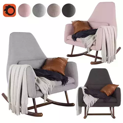 CB2 Saic Quantam rocking chair