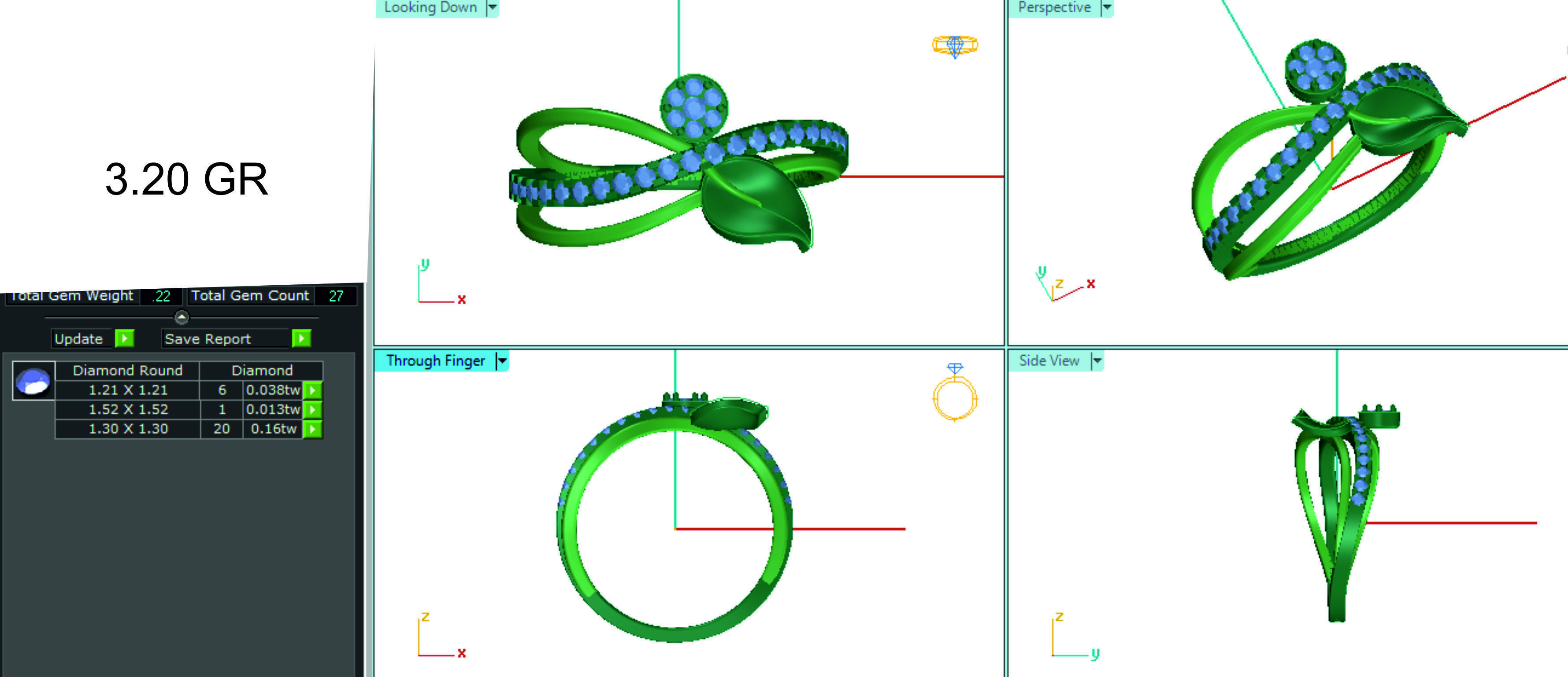 Women ring 3dm stl render detail 3D print model 3D print model_1