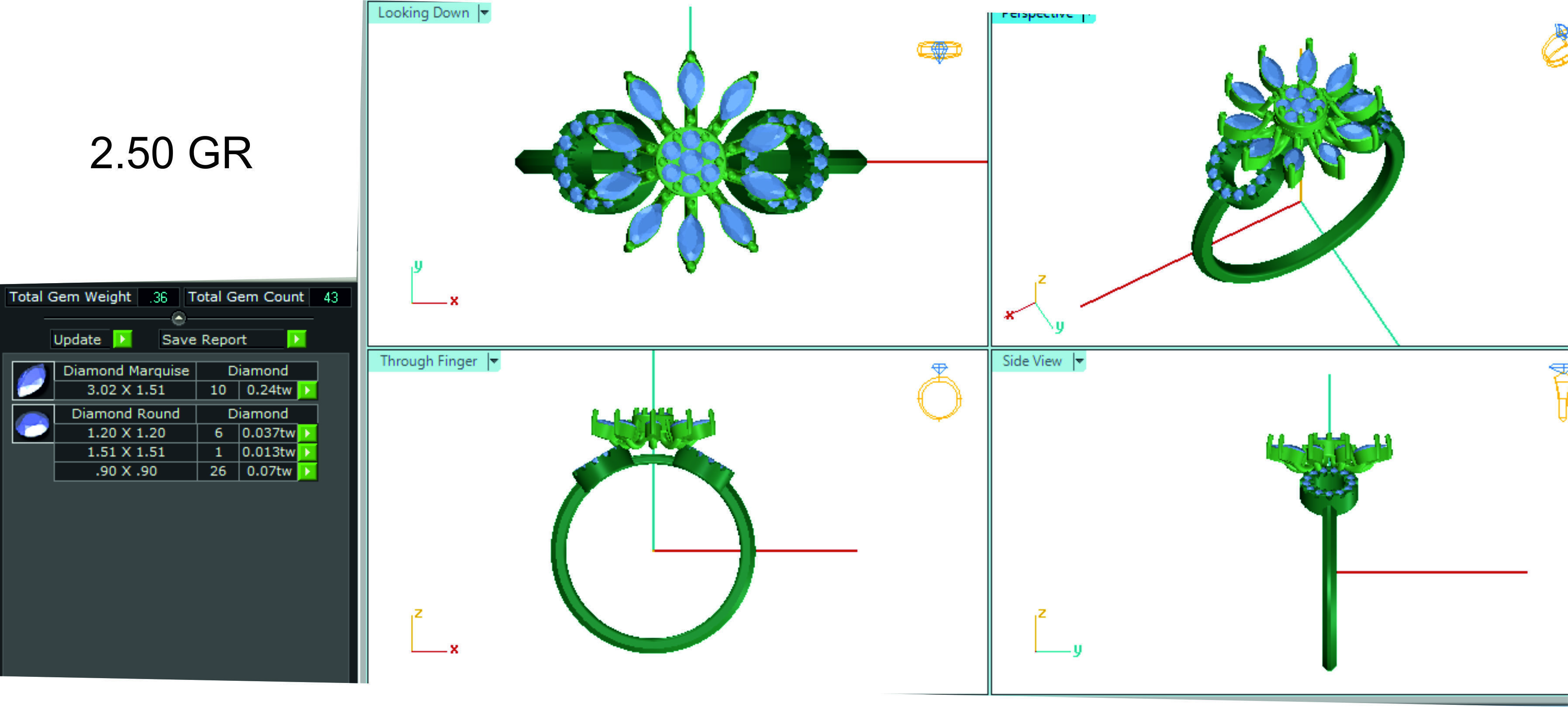 Women ring 3dm stl render detail 3D print model 3D print model_1