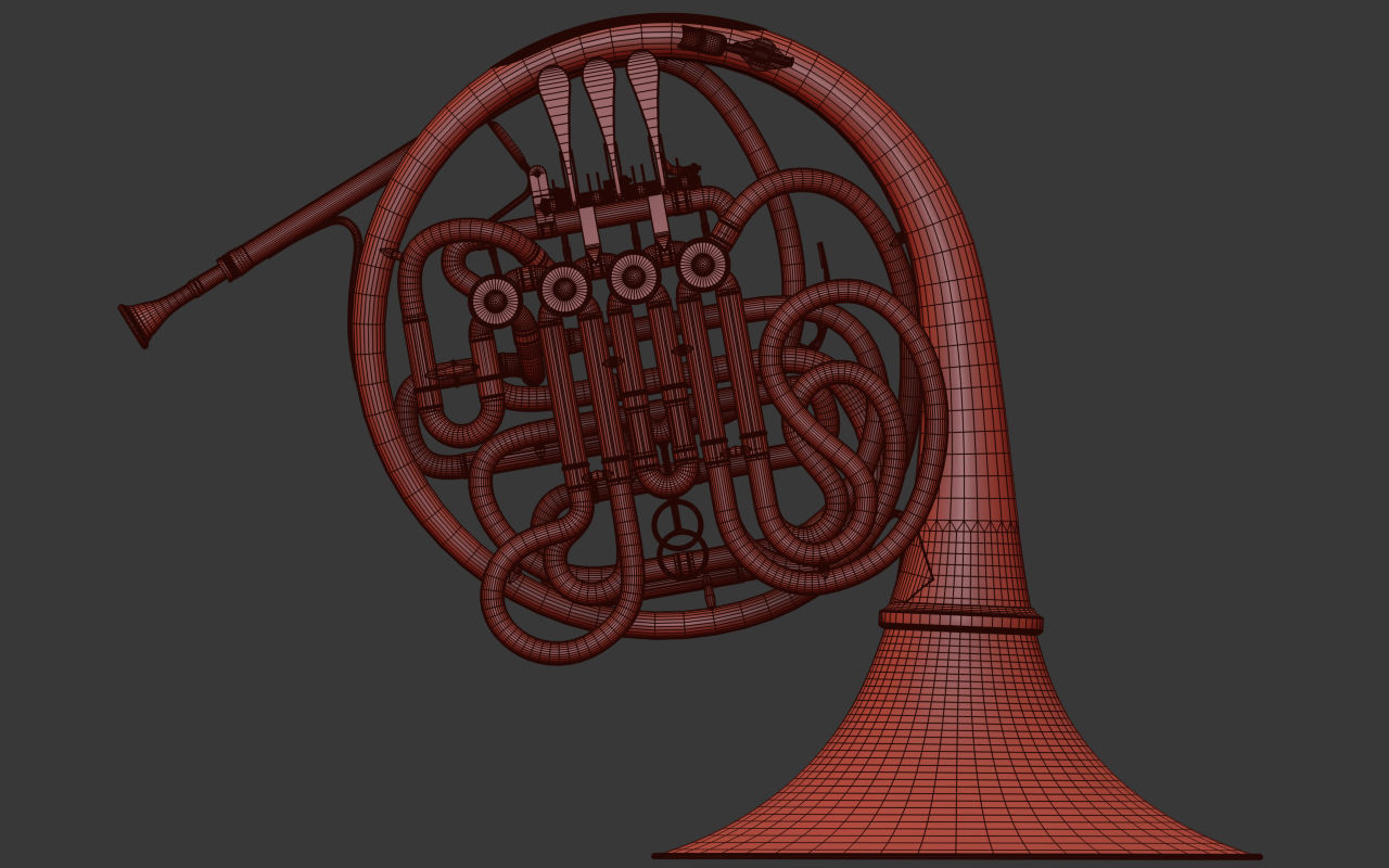 Yamaha brass instruments 3D model_25