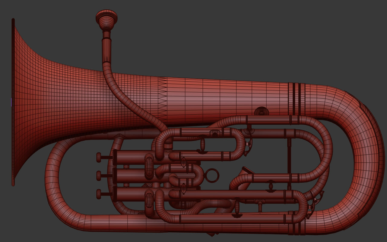 Yamaha brass instruments 3D model_27