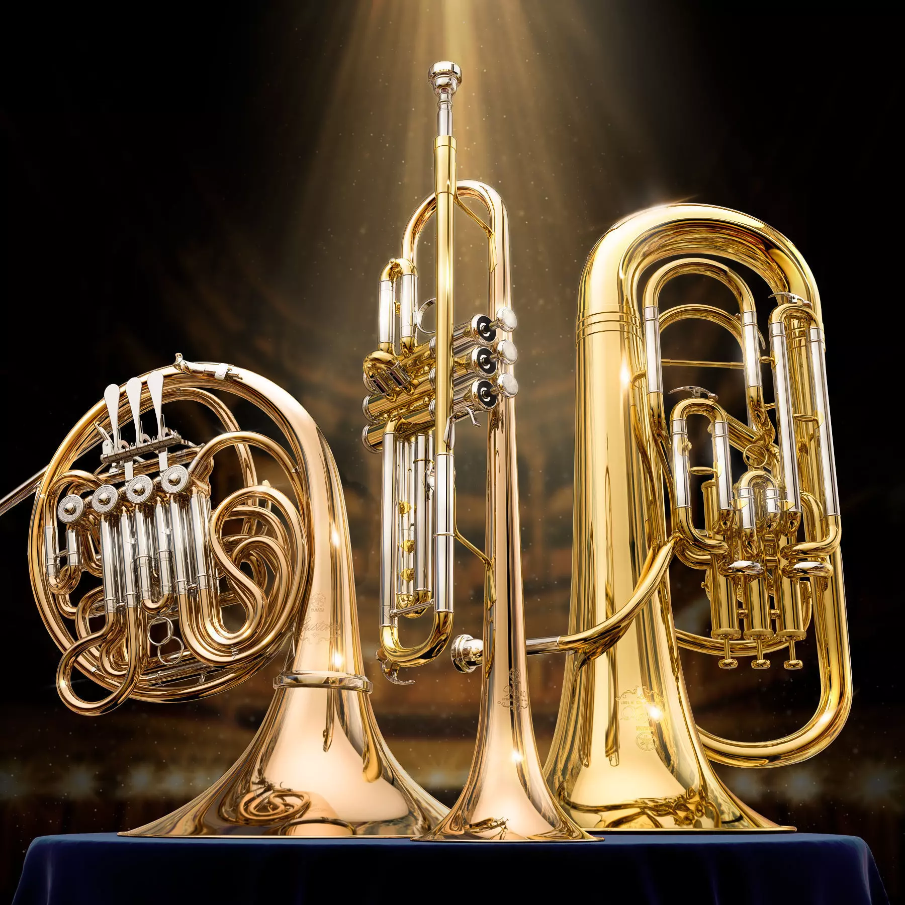 Yamaha brass instruments 3D model_0