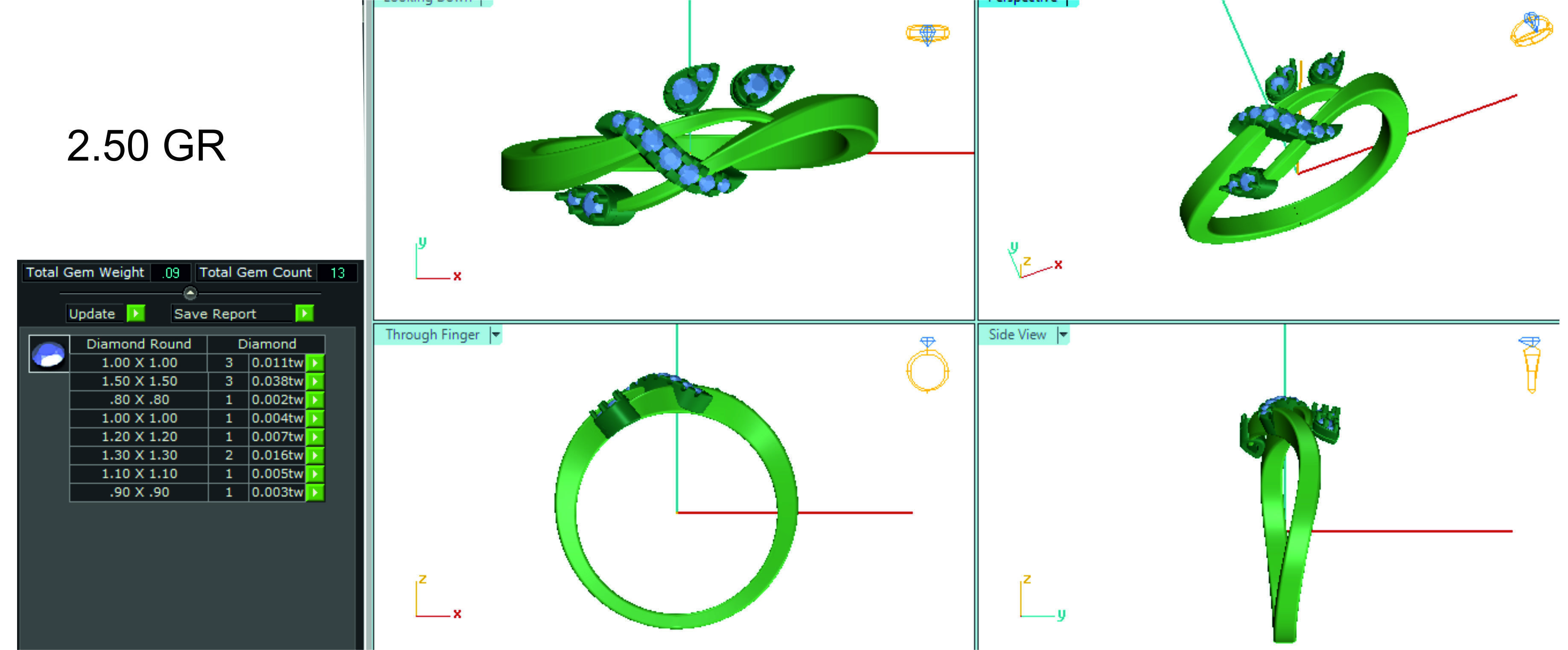 Women ring 3dm stl render detail 3D print model 3D print model_1