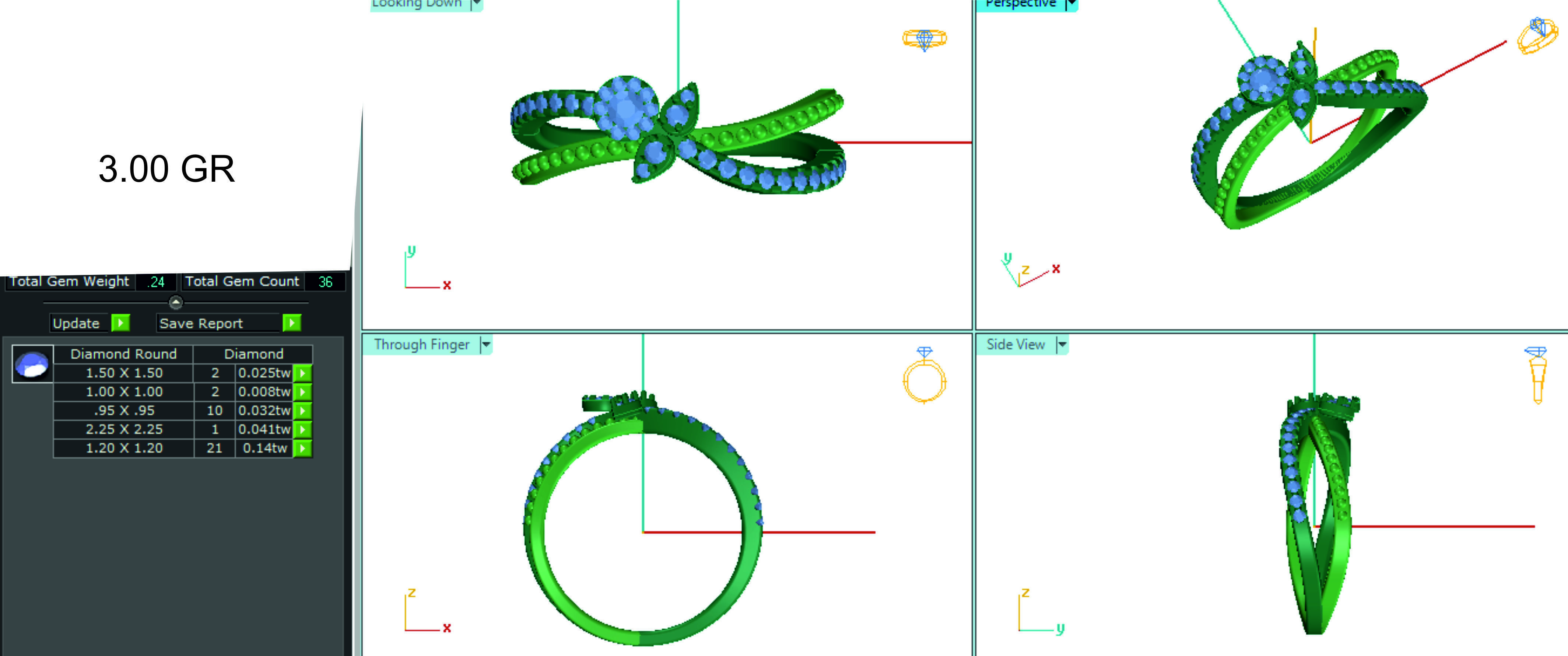 Women ring 3dm stl render detail 3D print model 3D print model_1