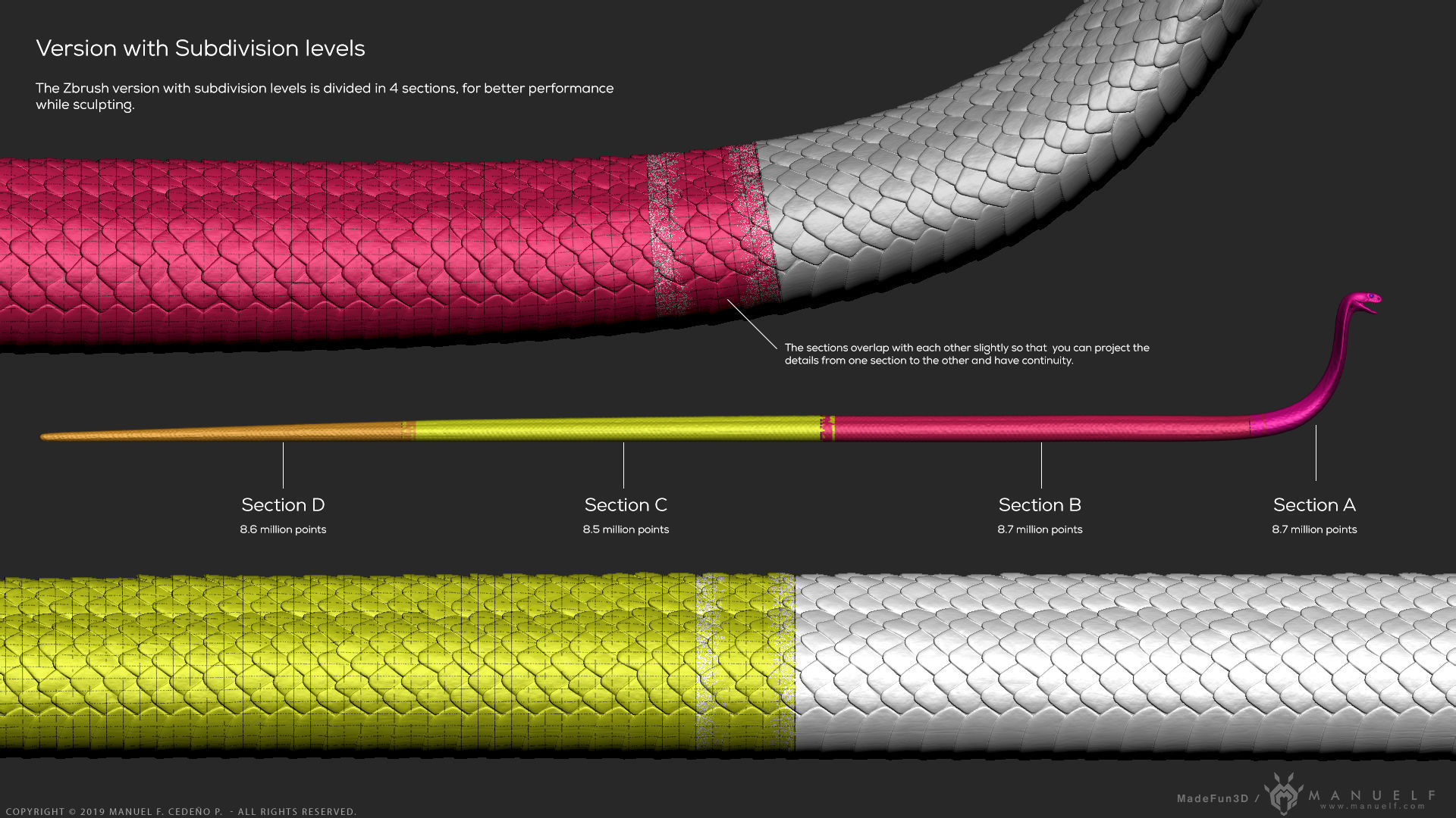 King Cobra Snake - Highpoly Sculpture 3D model_18