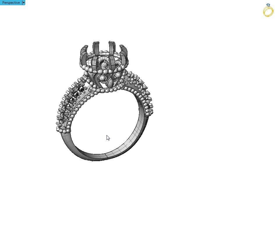 Indian Style Ring 3D print model_4