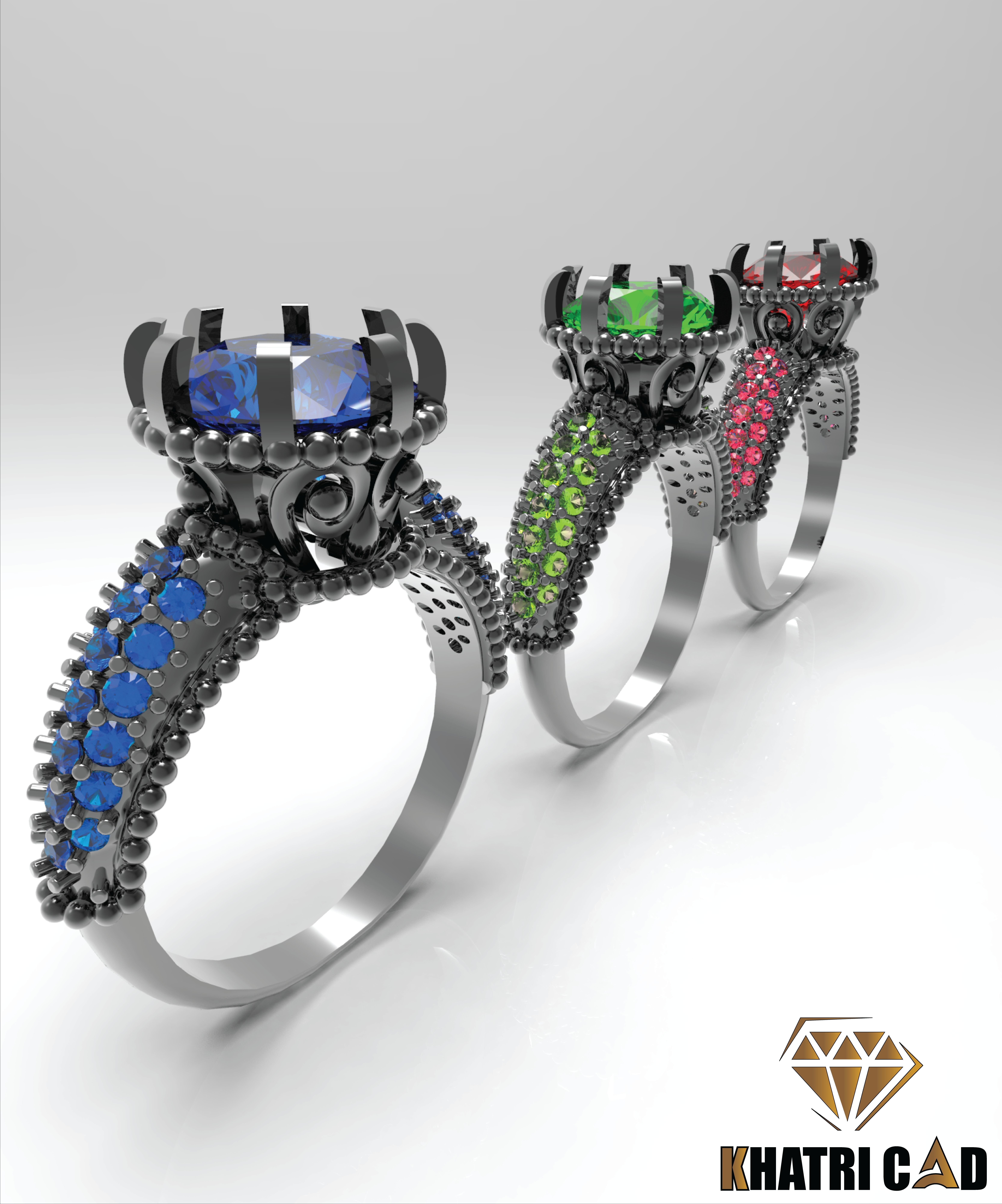 Indian Style Ring 3D print model_7