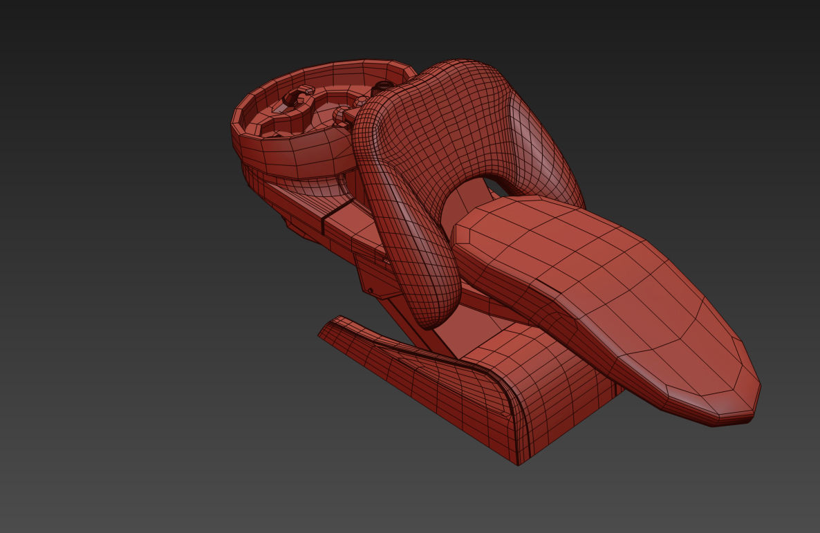 Spa set kitchen with shelves and sink 3D model_16