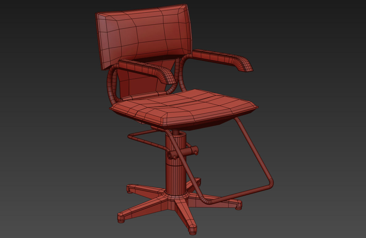 Spa set kitchen with shelves and sink 3D model_15