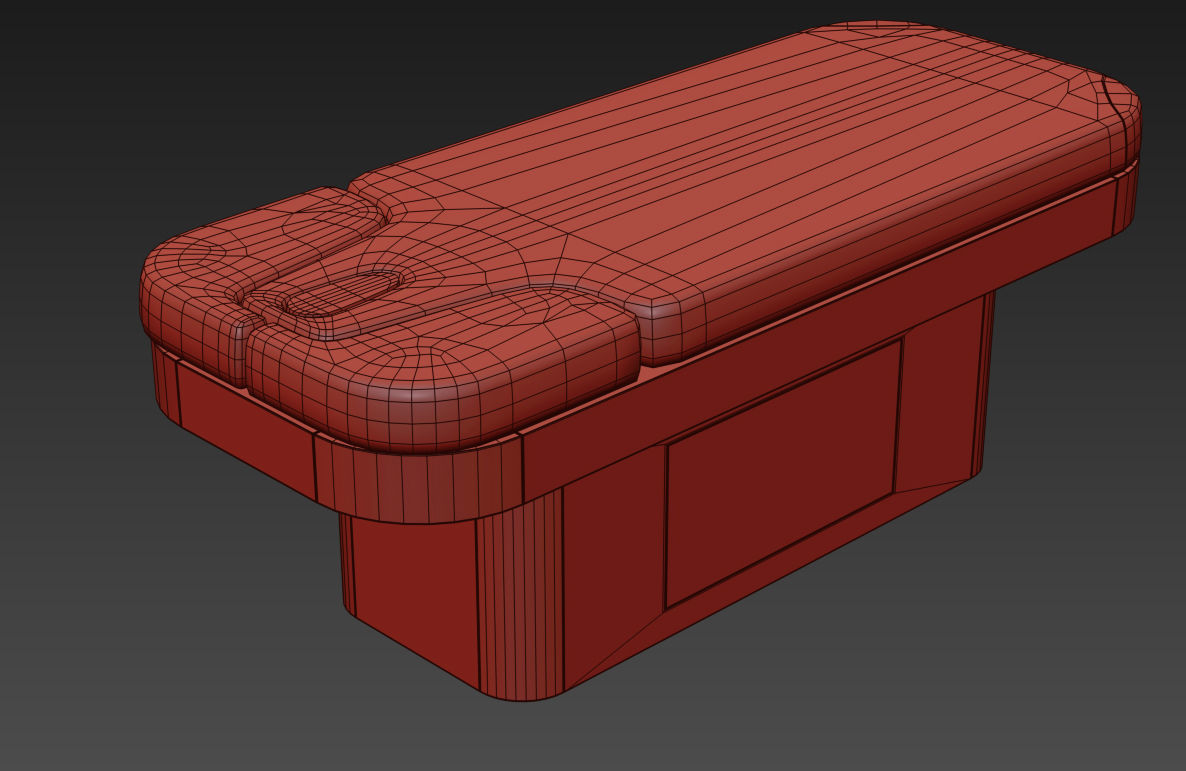 Spa set kitchen with shelves and sink 3D model_19