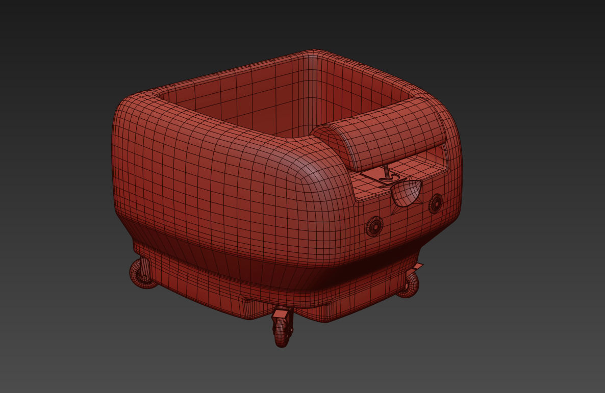 Spa set kitchen with shelves and sink 3D model_11