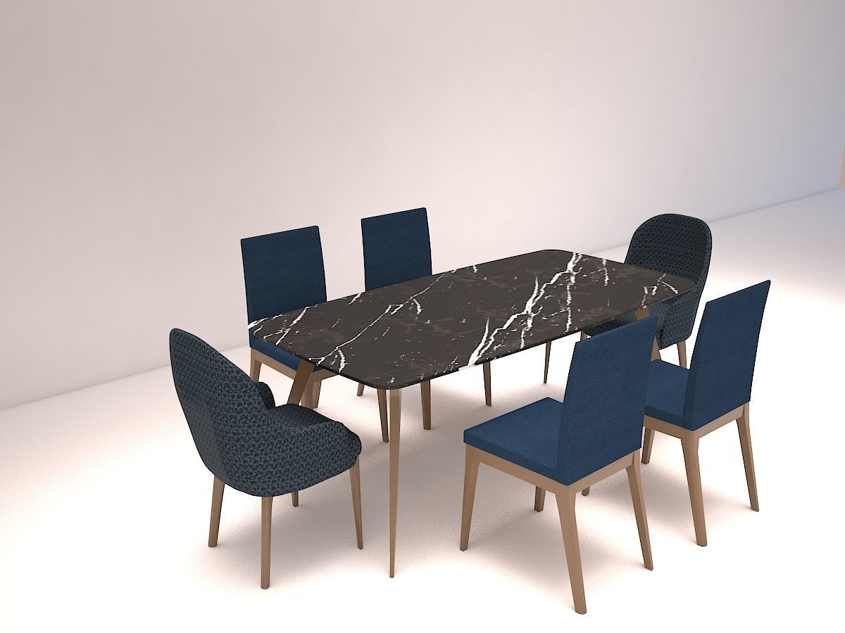 Fly table chair 3D model_4