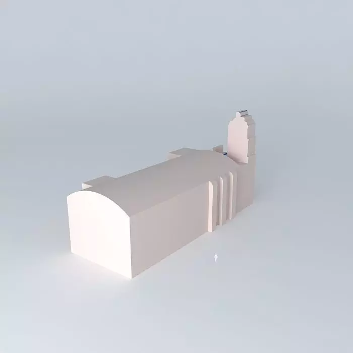 Parish of Santiago Apostol, in Mapimi, Durango. Free 3D model