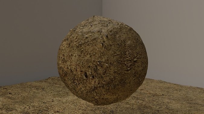 Soil With Pebbles Texture Seamless Photoscanned Texture