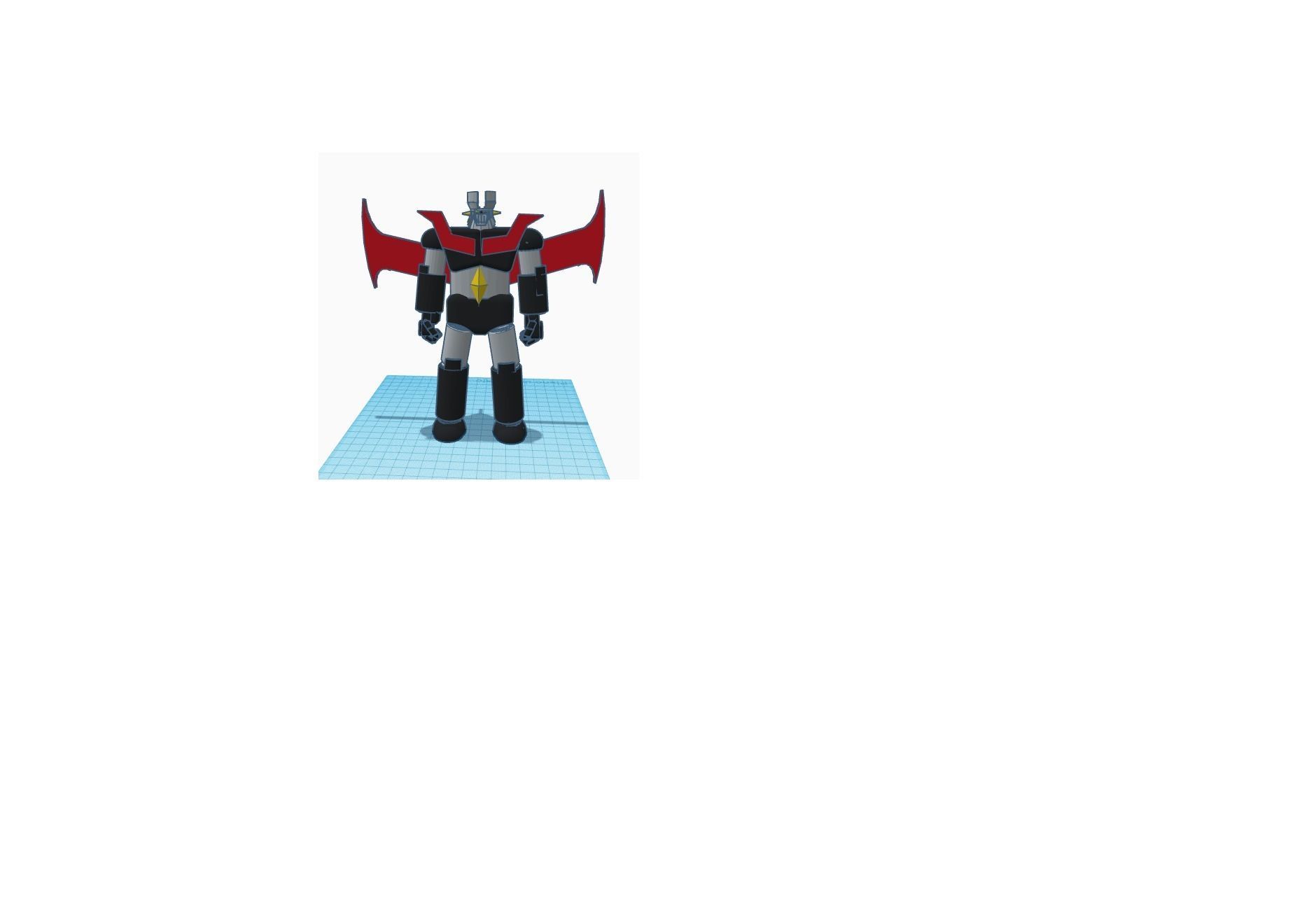 MAZINGER Z WITH JET SCRANDER AND DISASSAMBLE 3D model_2