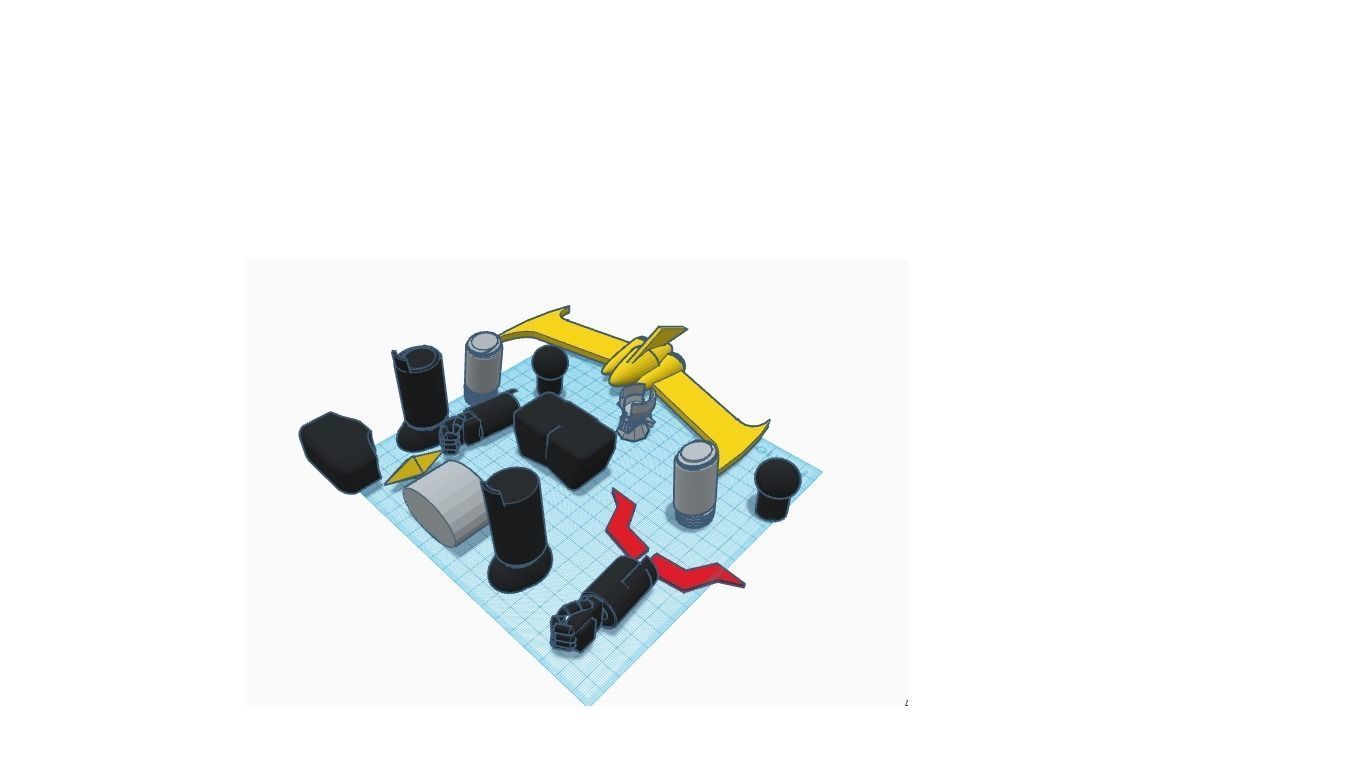 MAZINGER Z WITH JET SCRANDER AND DISASSAMBLE 3D model_1