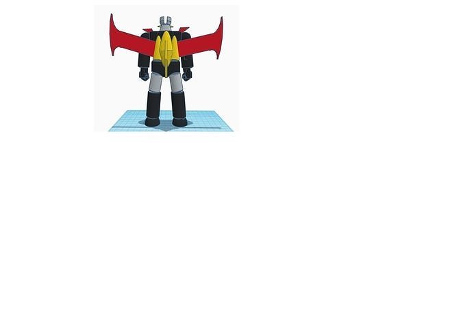 MAZINGER Z WITH JET SCRANDER AND DISASSAMBLE 3D model