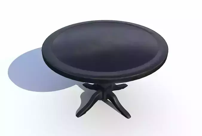 Round Dining Table 4 PBR