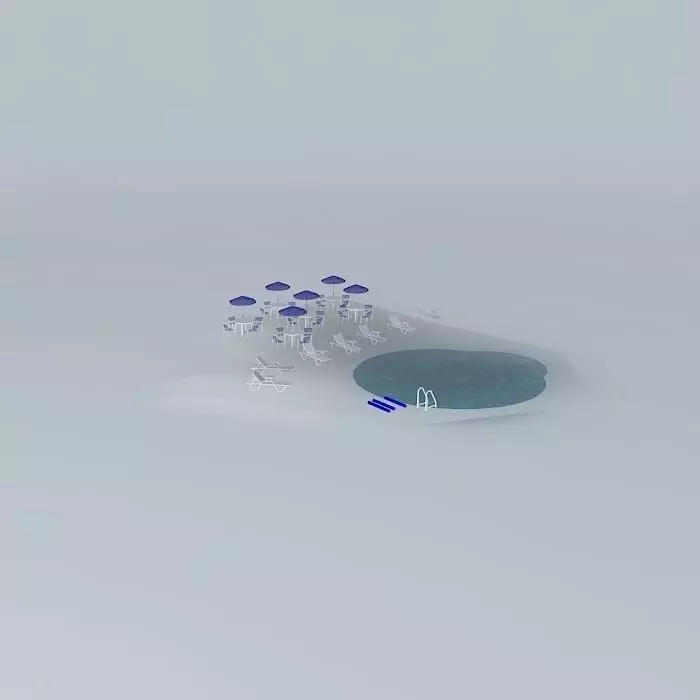 Public pool Free 3D model_0