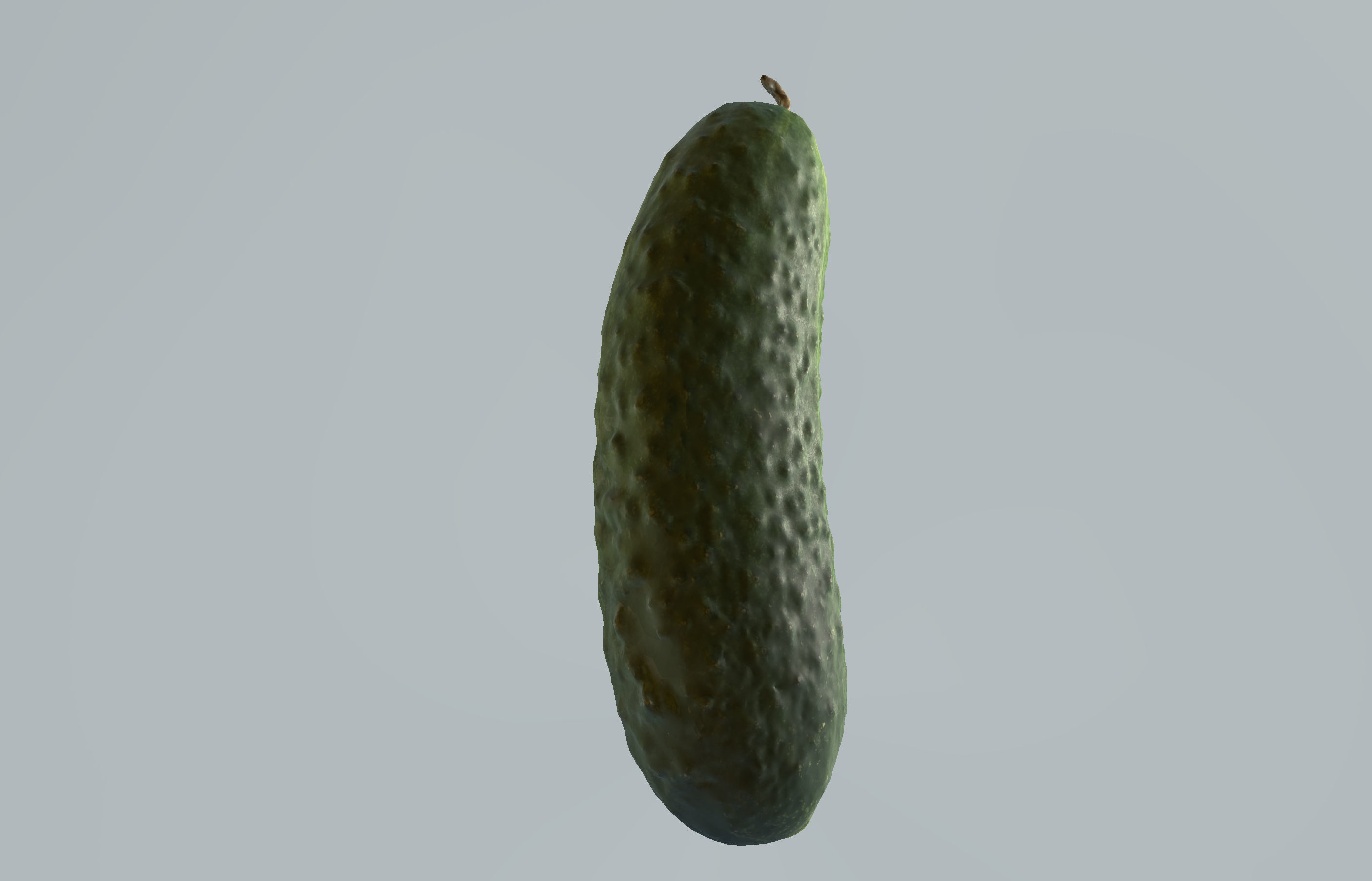 Cucumber 3D Scan Low-poly 3D model_3
