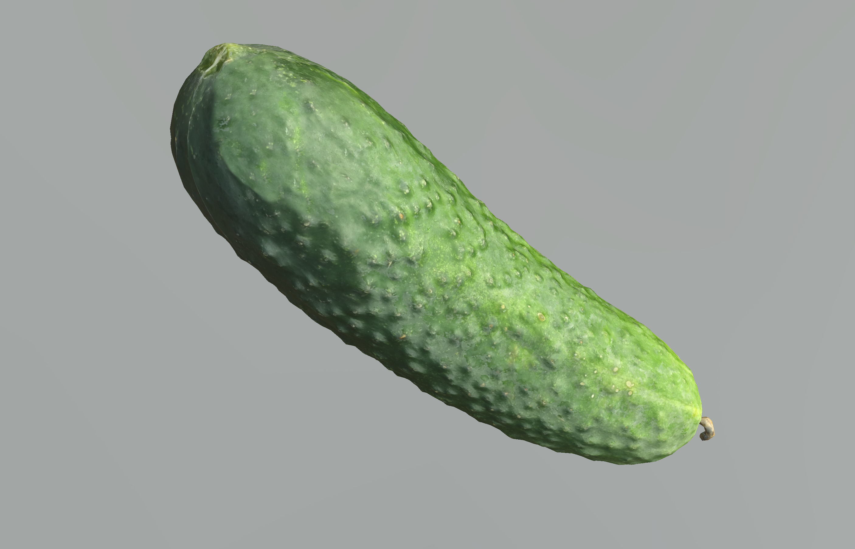 Cucumber 3D Scan Low-poly 3D model_1