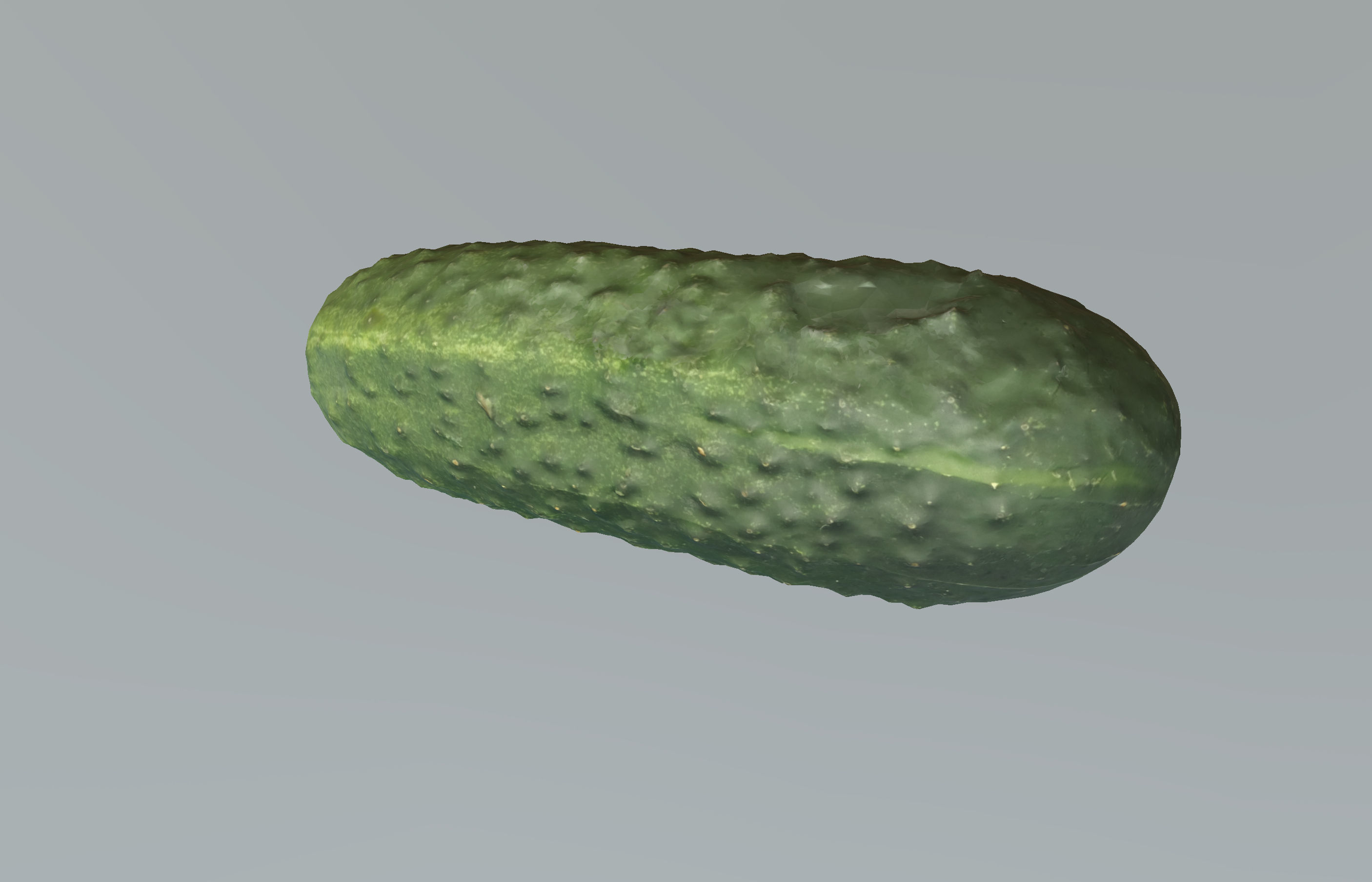 Cucumber 3D Scan Low-poly 3D model_2