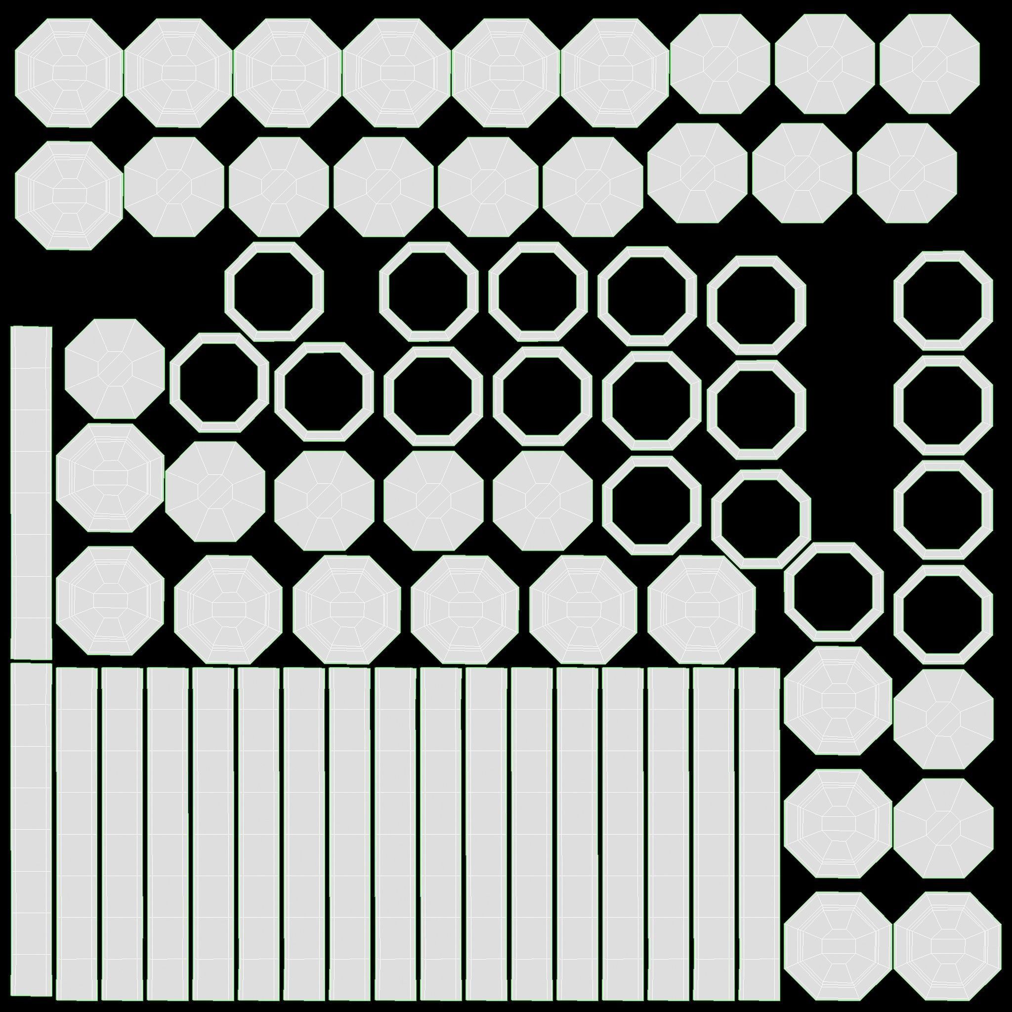 Sledge wooden sleigh 3D model_8