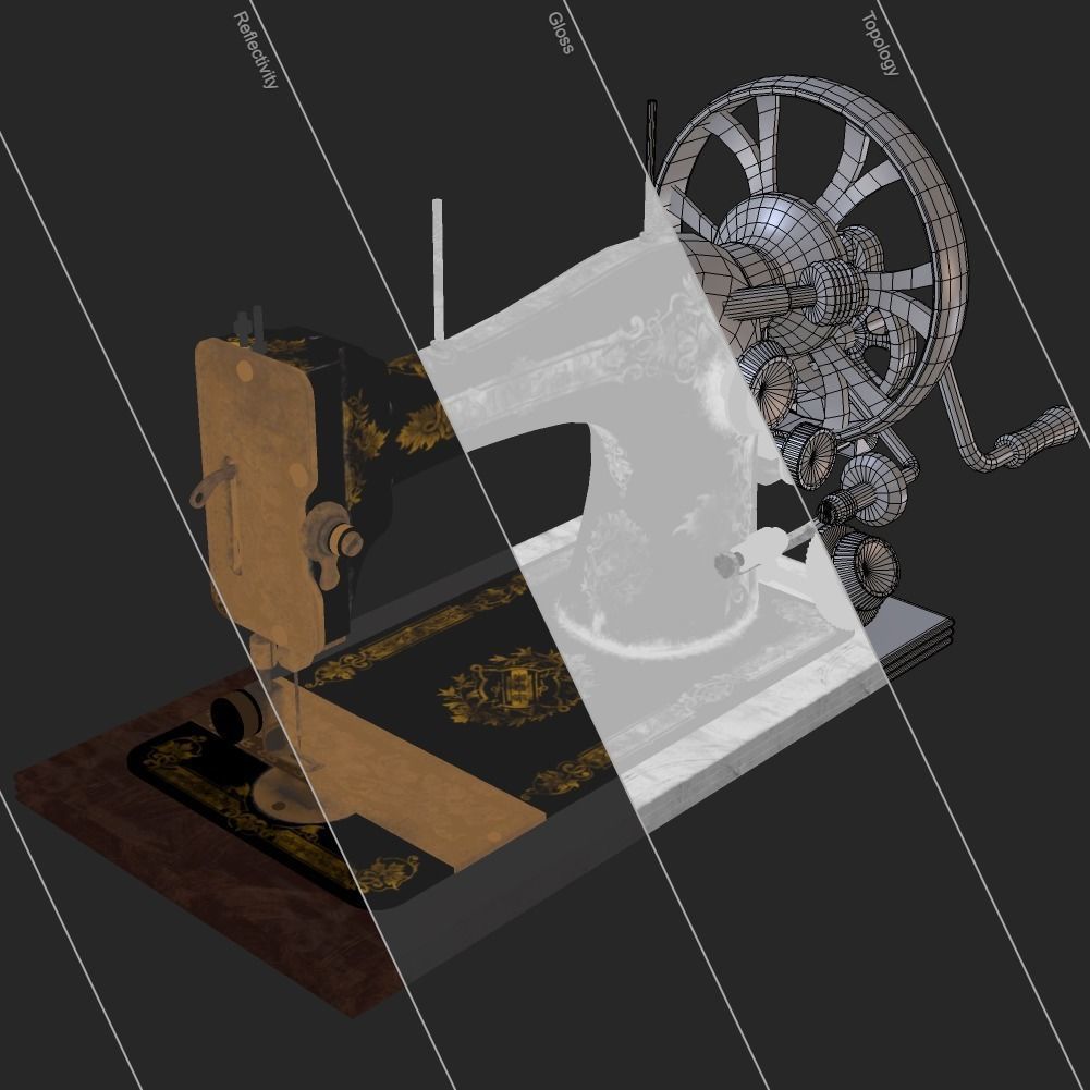 Antique Collections PBR  Low-poly 3D model_20