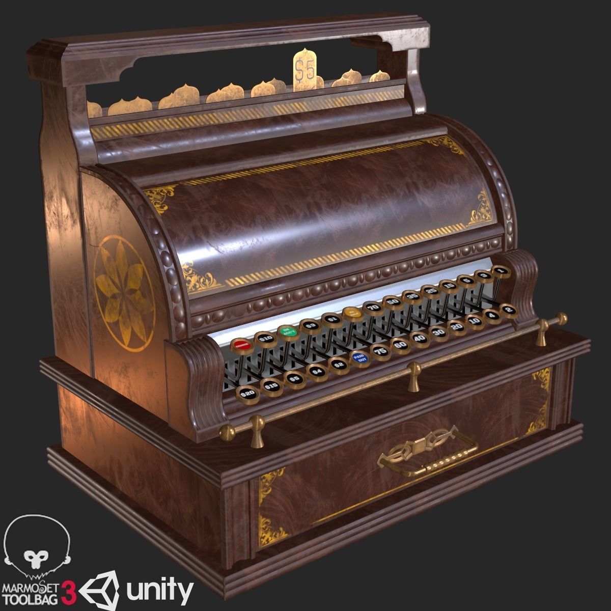 Antique Collections PBR  Low-poly 3D model_3