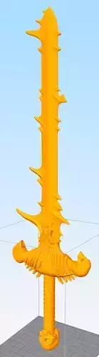 Warhammer Age of Sigmar Nagashs Sword Zefet-Nebtar 3D print model