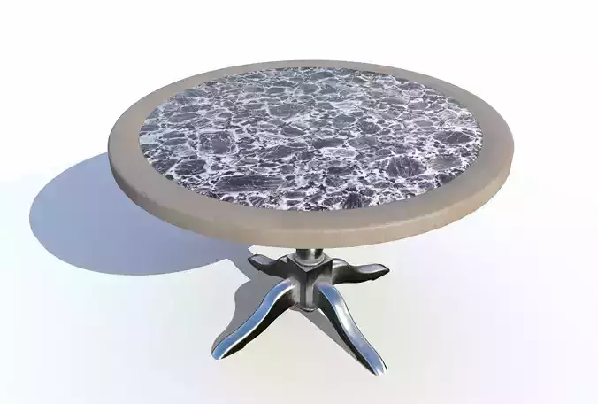 Round Dining Table 7 PBR