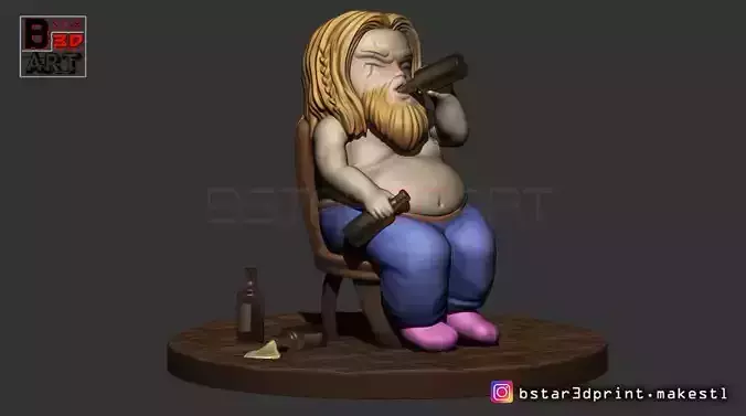 Thor Fat CHIBI version - Avenger 4 -Endgame - from Marvel