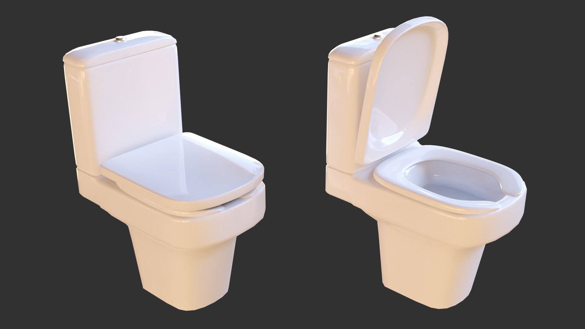 Public Restroom Assets Low-poly 3D model_12
