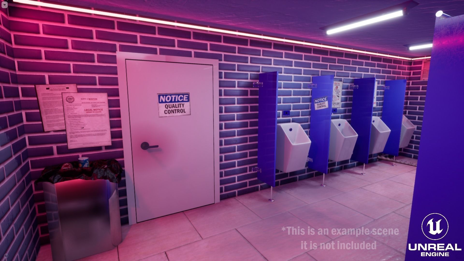 Public Restroom Assets Low-poly 3D model_5