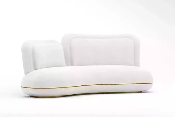 SE oshun sofa with oshun daybed and oshun armchair 3D model