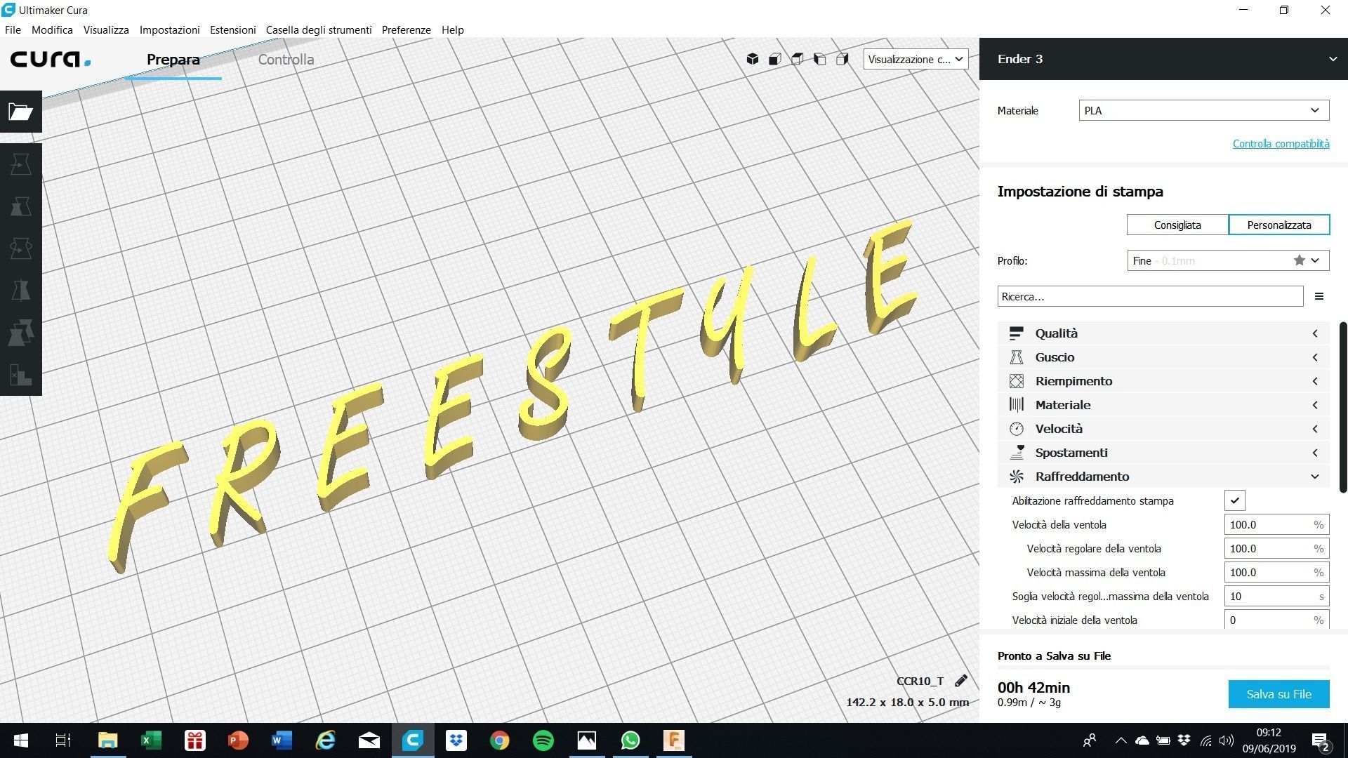 FREESTYLE font uppercase and lowercase 3D letters STL file 3D print model_4
