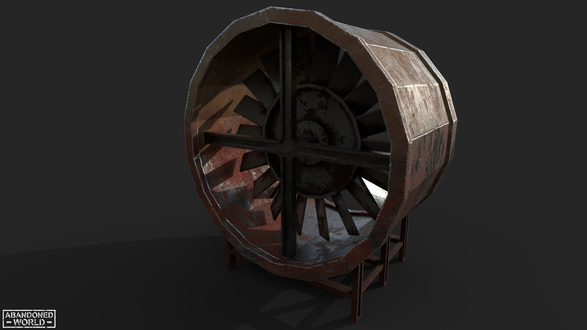 Fan for Metro Free low-poly 3D model_2