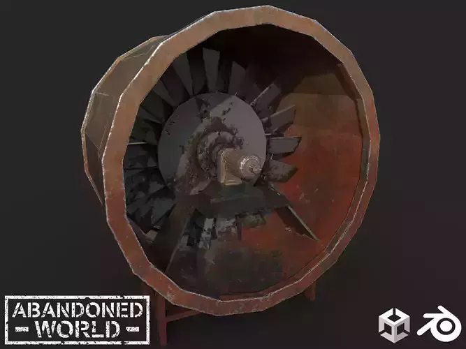 Fan for Metro Free low-poly 3D model