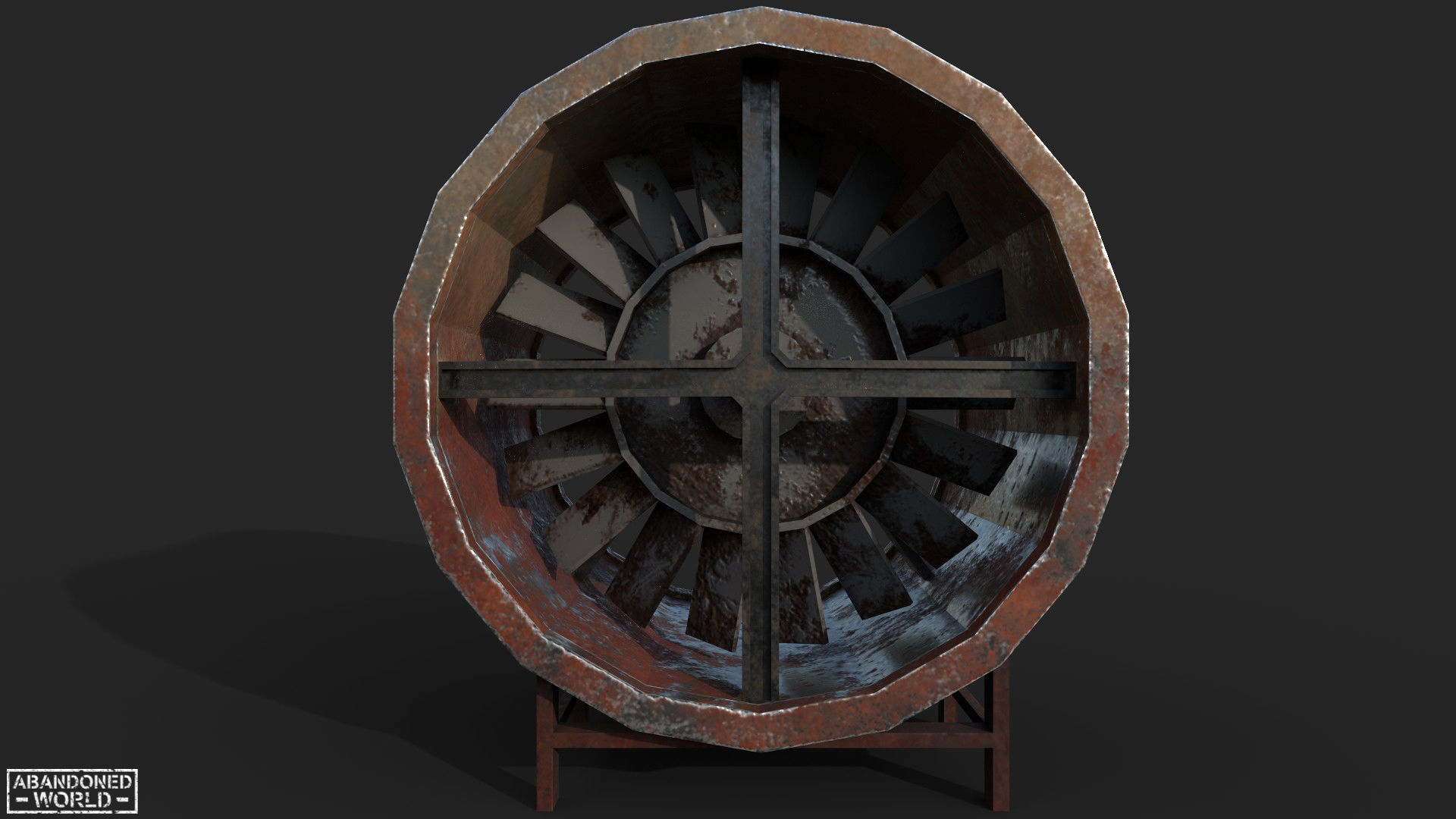 Fan for Metro Free low-poly 3D model_3