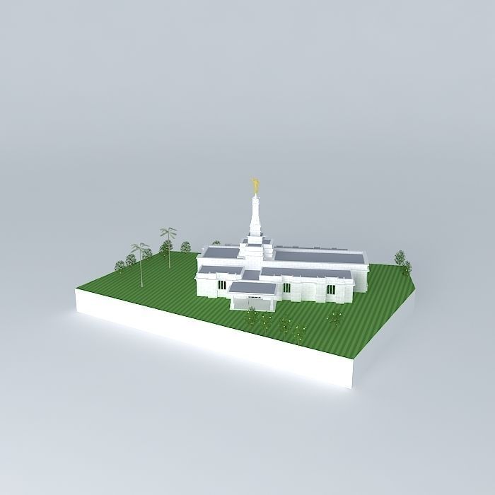 LDS Temple Asuncion Paraguay 112 Th. Operating Templo Mormon. Free 3D model_1