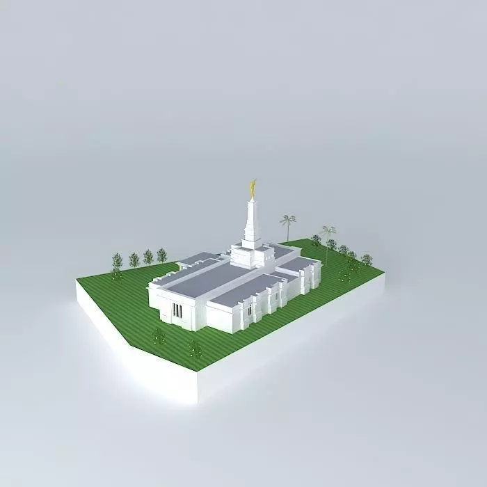 LDS Temple Asuncion Paraguay 112 Th. Operating Templo Mormon. Free 3D model_0