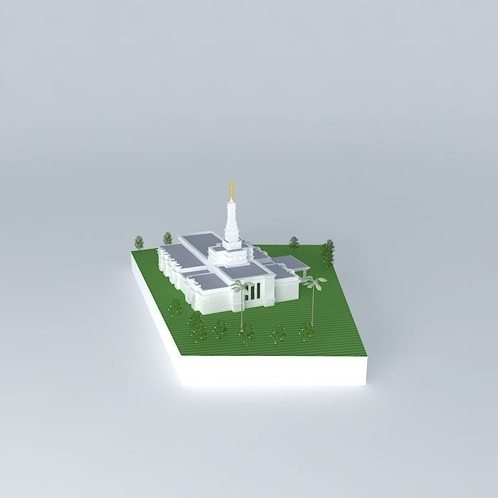LDS Temple Asuncion Paraguay 112 Th. Operating Templo Mormon. Free 3D model_2